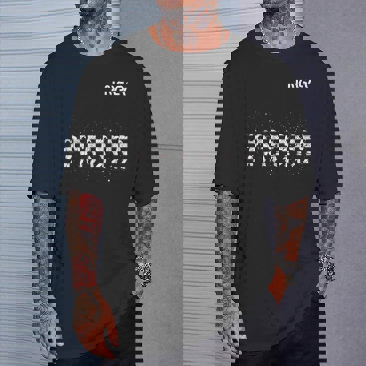 Nasa宇宙飛行士ダンシングワームロゴ Tシャツ 彼への贈り物