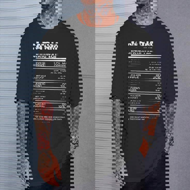 Natsumi 栄養成分表示 Tシャツ 彼への贈り物