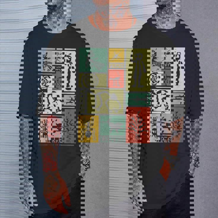 Nazca Linesナスカラインズ ペルージオグリフモンキー 宇宙飛行士 スパイダー レトロ Tシャツ 彼への贈り物