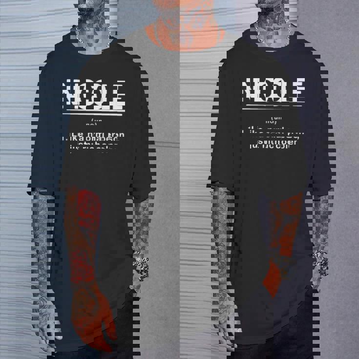 Nicole Definition ファニーファーストネーム ユーモアニックネーム ユニーク Tシャツ 彼への贈り物