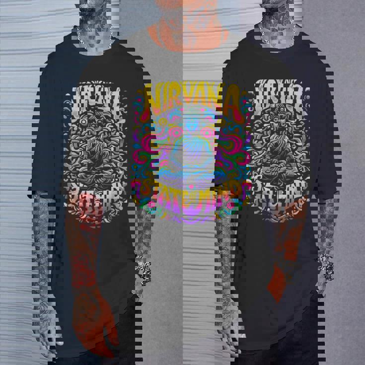 Nirvanatate Of Mind 瞑想 面白いグラフィックtシャツ Tシャツ 彼への贈り物