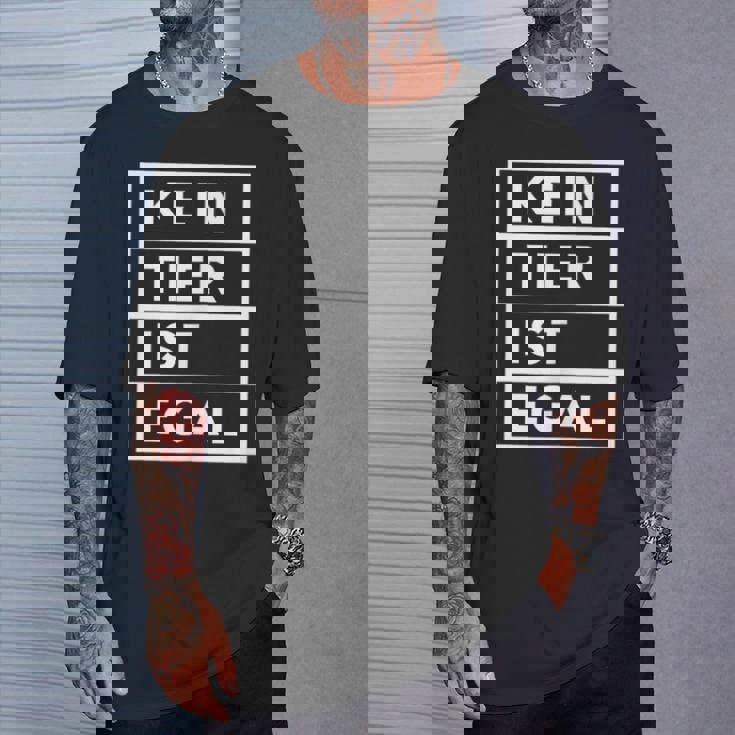 No Animal Is No Matter Animal Protection Tシャツ 彼への贈り物