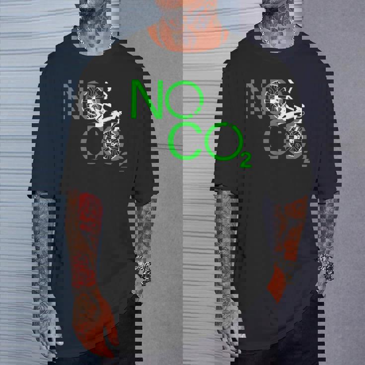 No Co2 サイクリング 気候変動対策 グリーンエネルギー Mtb Tシャツ 彼への贈り物