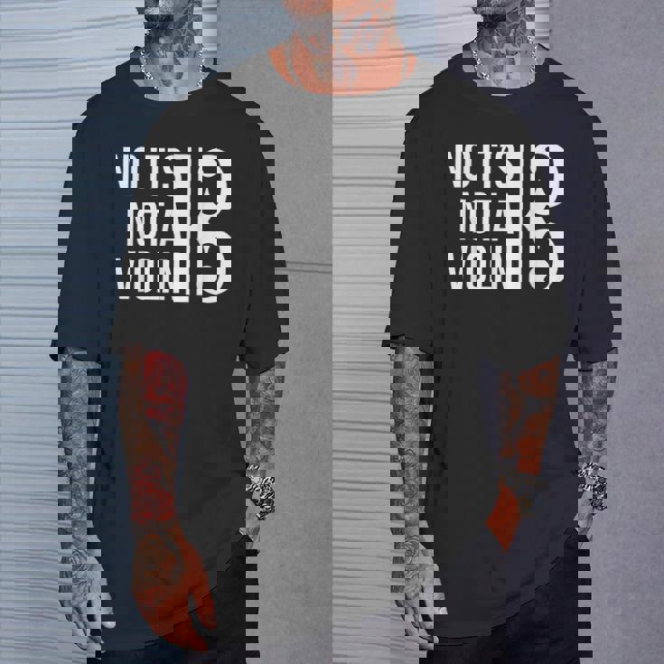 No It's Not Aiolin ヴィオラ アルト記号 ギフト ヴィオラ 恋人 プライド Tシャツ 彼への贈り物