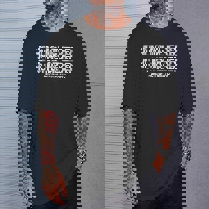 No More Beer シャツ 句読点 Matters メンズ レディース 面白い Tシャツ 彼への贈り物