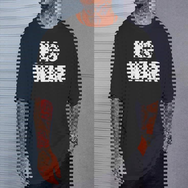 No War Peace No War No WarNo War Tシャツ 彼への贈り物