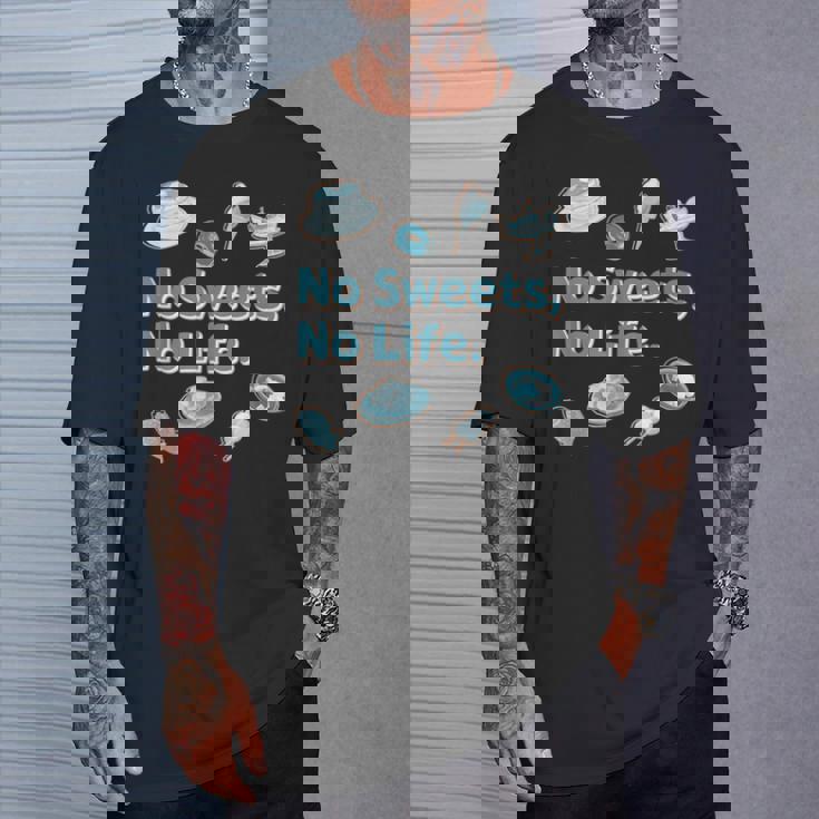 Noweetsno Life２ スイーツ 洋菓子 和菓子 別腹 カラフル かわいい メンズ レディース キッズ Tシャツ 彼への贈り物