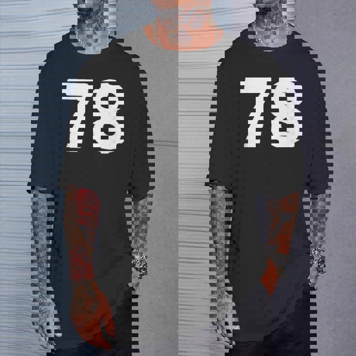 Number 78 、Eventy-8 ジャージ スポーツ 誕生日 Tシャツ 彼への贈り物