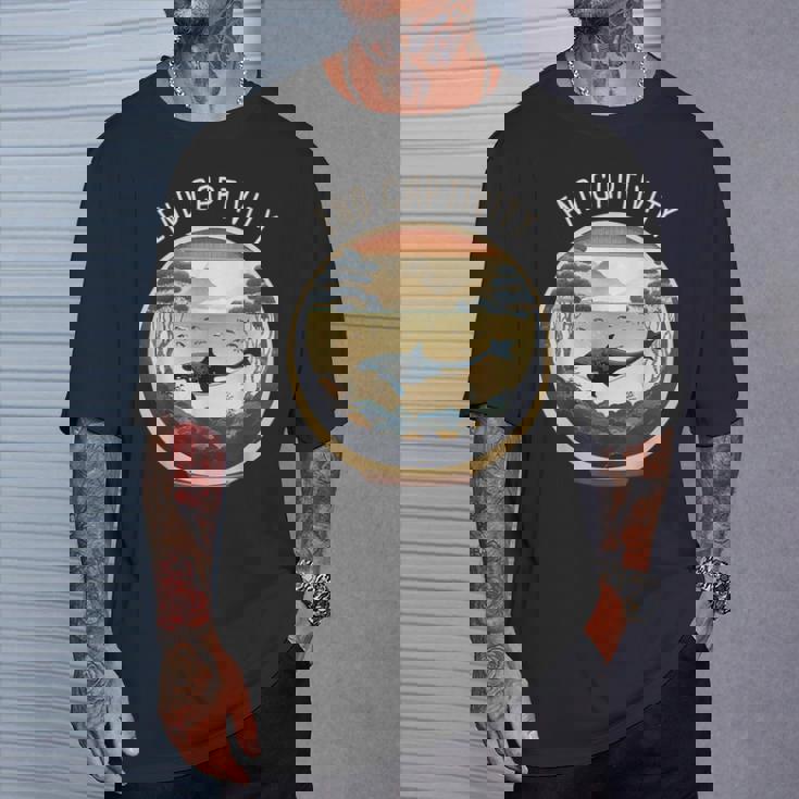 Orca End Captive Free The Orcas 海洋保護活動家 Tシャツ 彼への贈り物