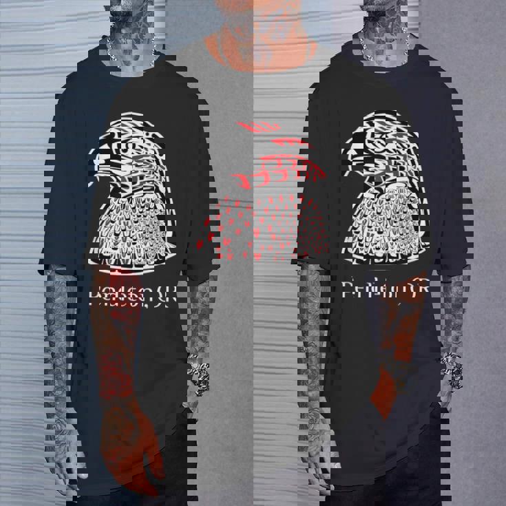 Pacific Nw ネイティブアメリカン インディアン イーグル ペンドルトン Or Tシャツ 彼への贈り物