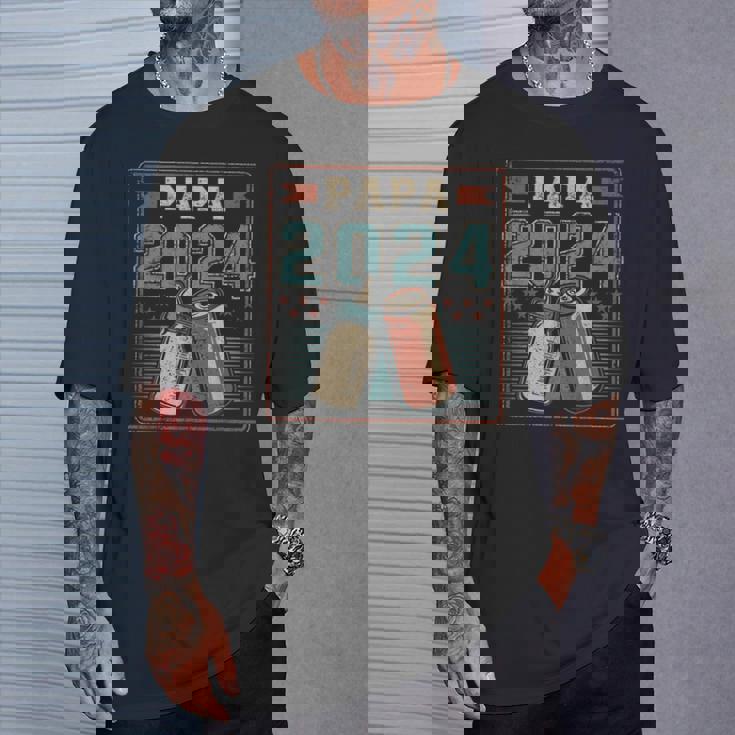 Papa 2024 初めてのパパ 父の日 新しい父親の父性 Tシャツ 彼への贈り物