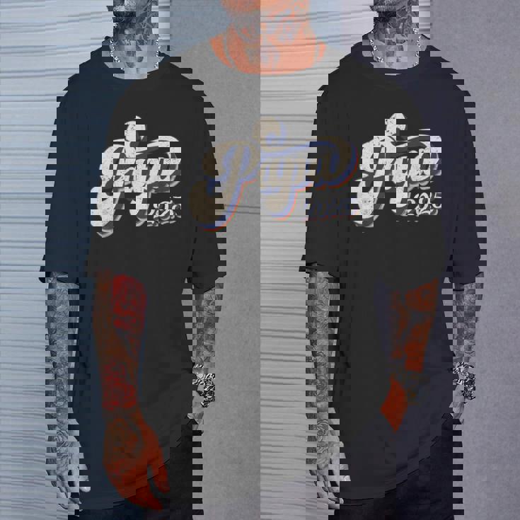 Papa 2025 初めての父の日 父性 新しいパパ Tシャツ 彼への贈り物