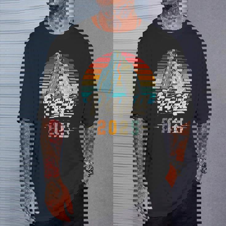 Papa 2025 年、新しいパパ、赤ちゃん発表 Tシャツ 彼への贈り物