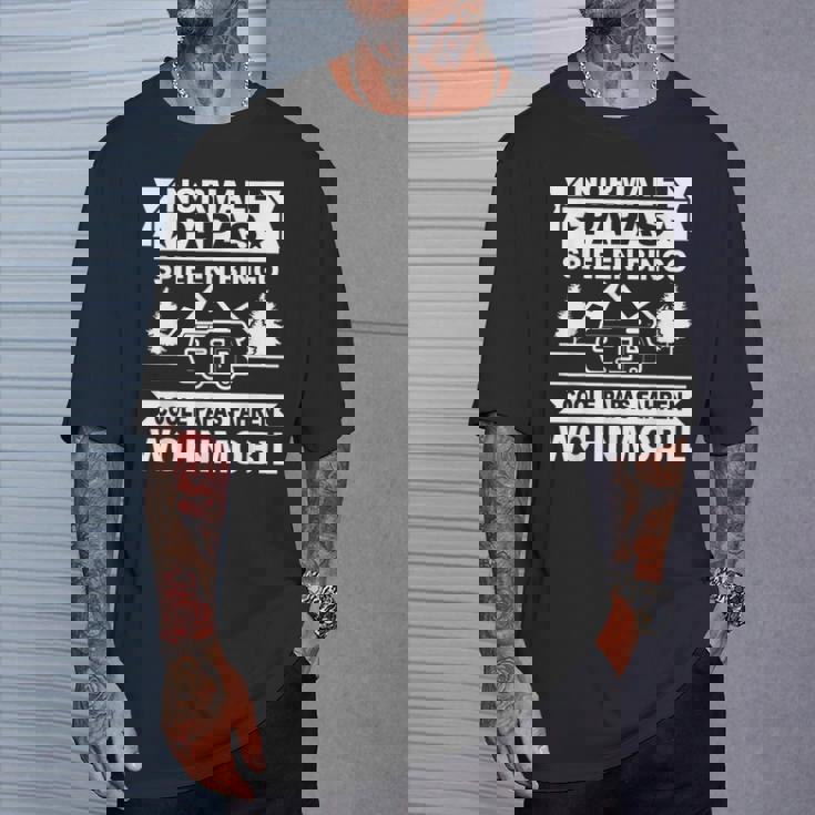 メンズ Papa Caravan 父親 キャンピング クール パパス 運転 モーターホーム Tシャツ 彼への贈り物