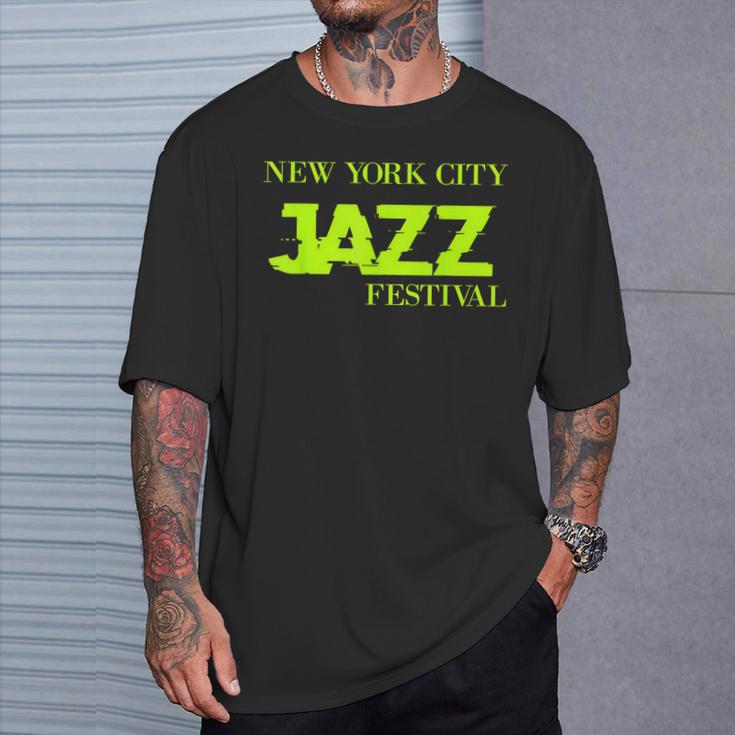 Para Los Amantes Del Jazz Y Músicos El Festival De Té De Nueva York Camiseta unisex Regalos para él