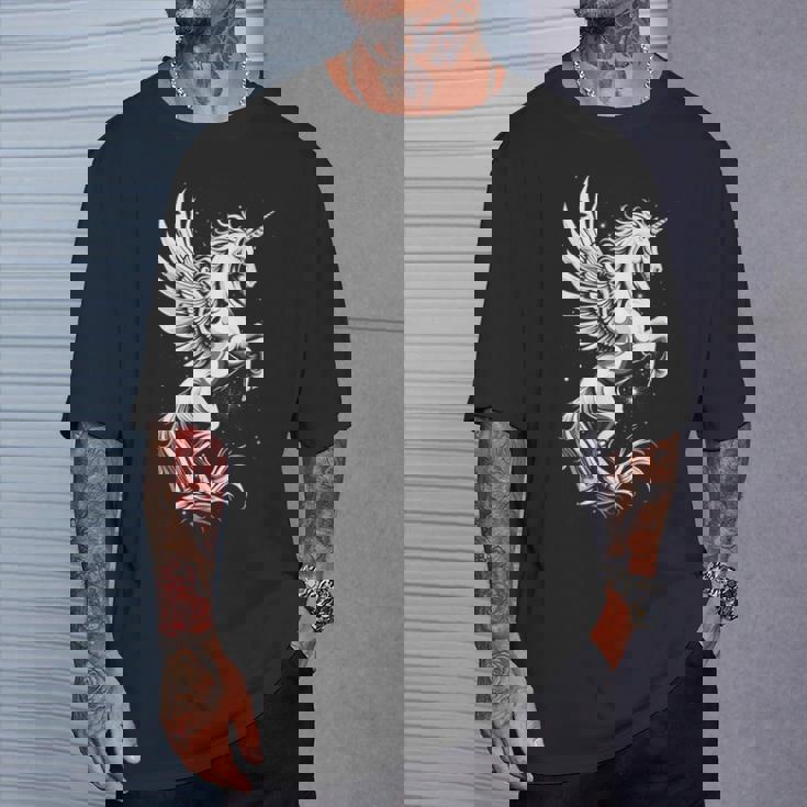 Pegasus ファニーグラフィックtシャツ Tシャツ 彼への贈り物