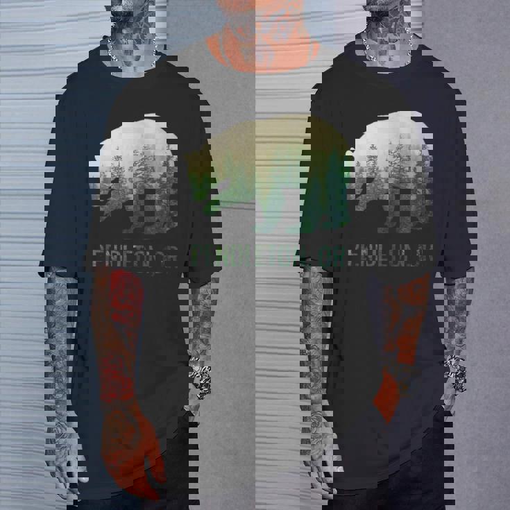 Pendleton Beartate Of Oregon Pacific Nw 野生動物 Tシャツ 彼への贈り物