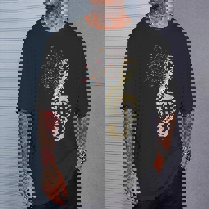 Pianist クラシカル楽器 ト音記号キーボード ピアノ Tシャツ 彼への贈り物