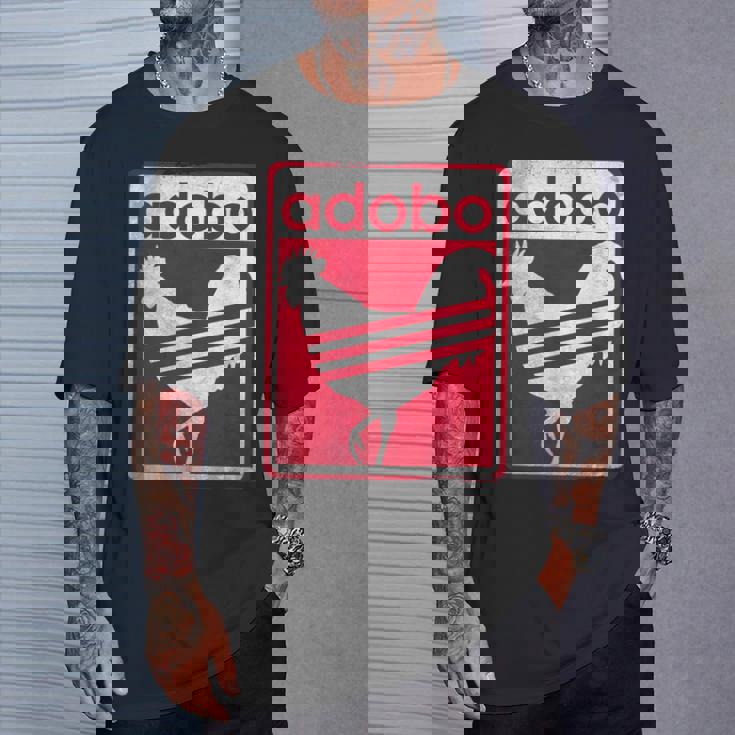 Pinoy シャツ ダメージ加工 チキン Adobo フィリピンシャツ Tシャツ 彼への贈り物