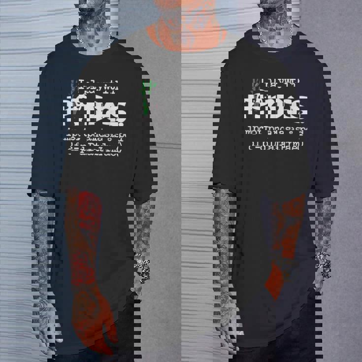 I Play With Pandas Python コンピューター コーディング プログラマー コーダー Tシャツ 彼への贈り物