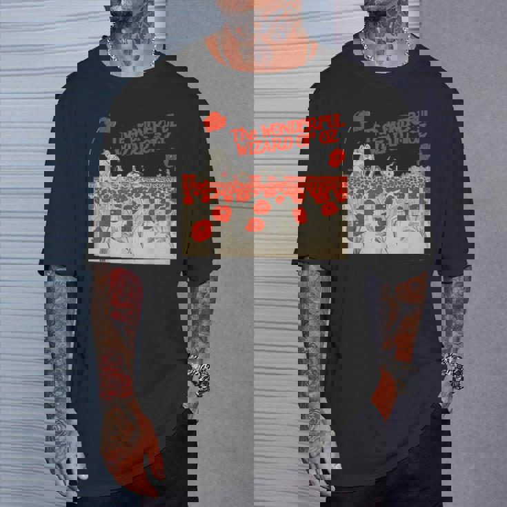 Poppy Field Tin Man ライオン かかし トト ドロシー オズの魔法使い Tシャツ 彼への贈り物