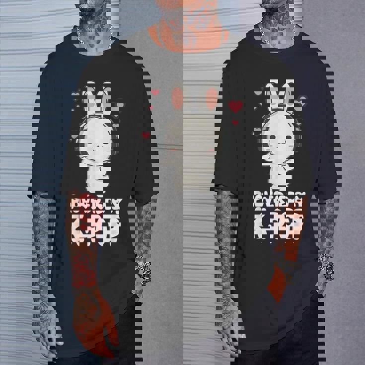 Powered By Kpop Rabbit韓国ポップマーチ K-Popグッズ Tシャツ 彼への贈り物