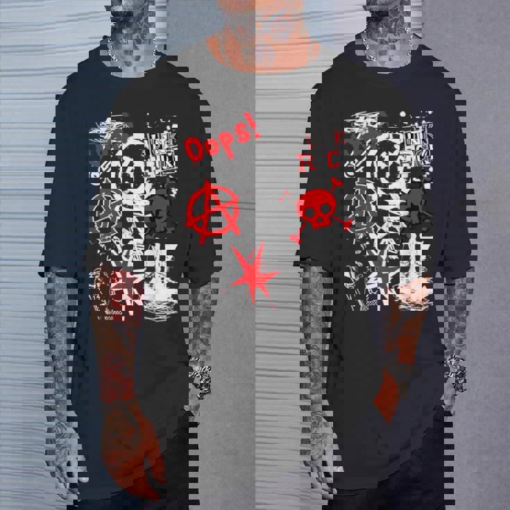 Punk's Not Dead ブラック&レッド Tシャツ 彼への贈り物