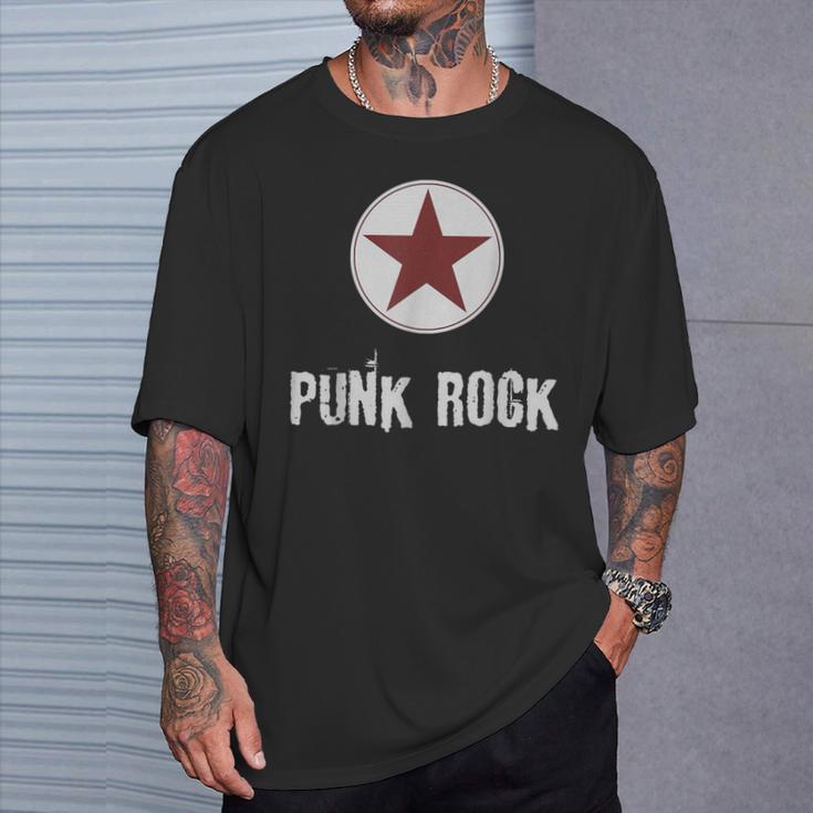 Punk Rock パンクロックスターのプレゼントでパンクロックミュージシャンのデザイン Tシャツ 彼への贈り物