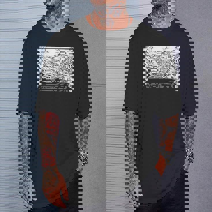 R 1200 Gsa ヴィンテージバイク アドベンチャー オートバイ Tシャツ 彼への贈り物