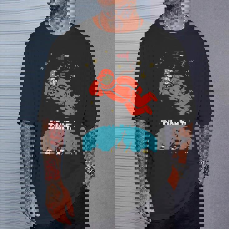 There's No God レトロ 無神論者 ユーリ ガガーリン スペース Tシャツ 彼への贈り物