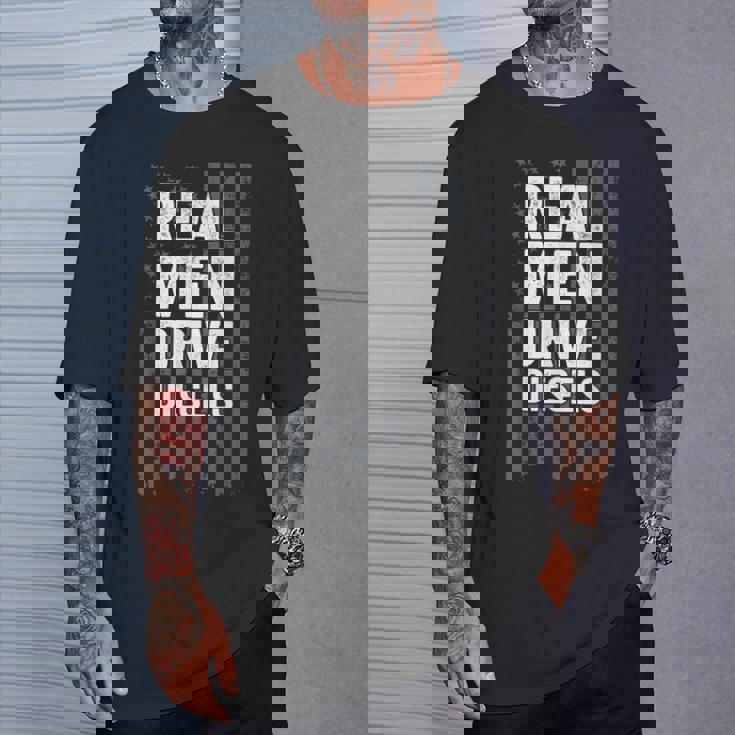 Real Drive Diesels 面白いディーゼル メカニック Usa トラッカー Tシャツ 彼への贈り物