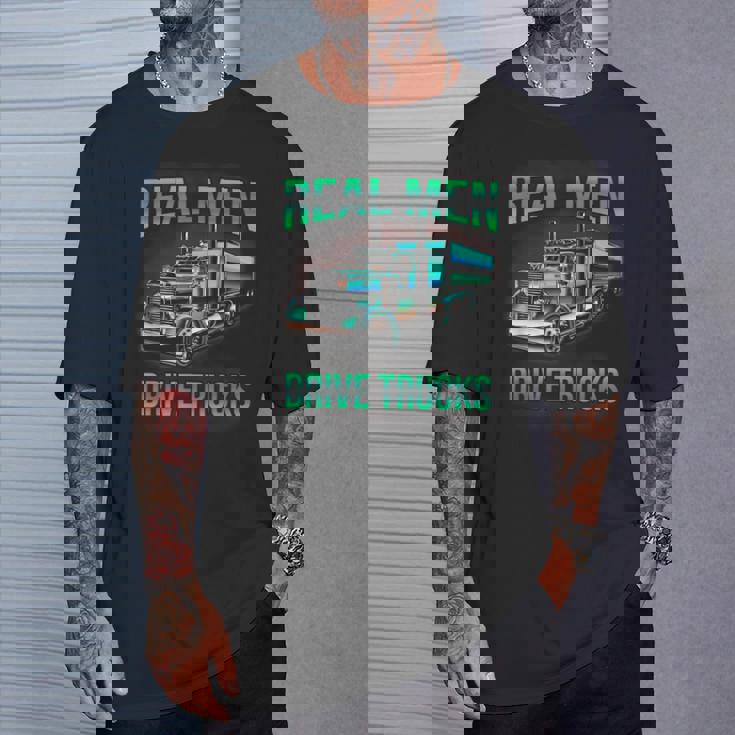 Real Drive Trucks ビッグリグトラックドライバー Tシャツ 彼への贈り物