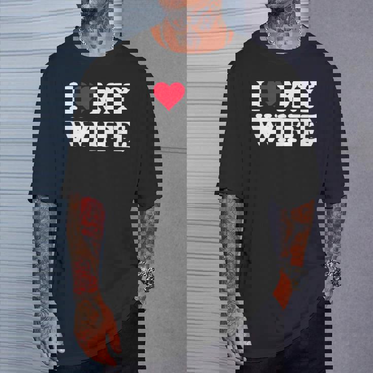 Red Heart I Love My Wife Tシャツ 彼への贈り物