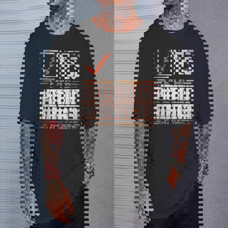 Retro Profession I'm The Apartment Manager Tシャツ 彼への贈り物