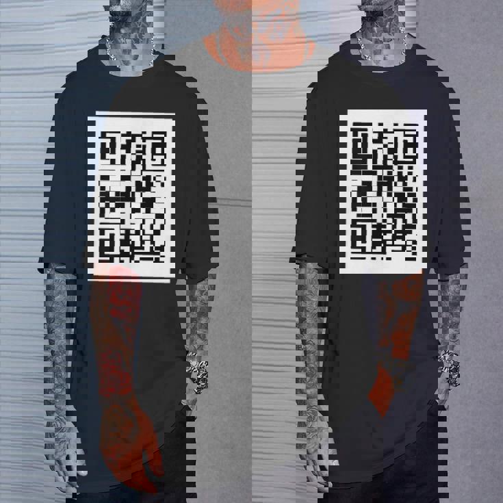 Rickroll Qrコードリンクミーム Tシャツ 彼への贈り物