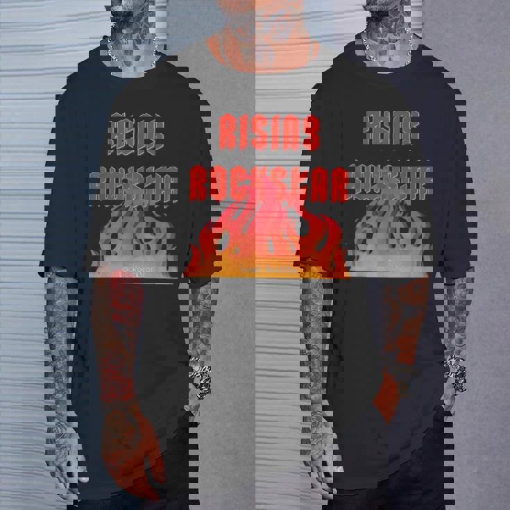 Rising Rockstar Fire Rocker Music Fun ロジックロックスター フェスティバル Tシャツ 彼への贈り物