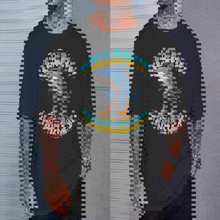 Rolloliniharkuzzini ミームローラーシャーク イタリアンブレインレッド Tシャツ 彼への贈り物