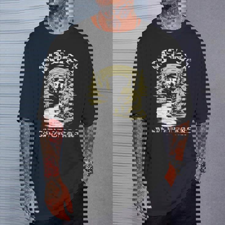 Save Our Parks ビンテージ スモーキー ザ レジスト ベア国立公園 Tシャツ 彼への贈り物