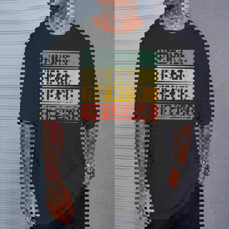 Sedrick The Man The Myth The Legend面白い パーソナライズ 引用 Tシャツ 彼への贈り物