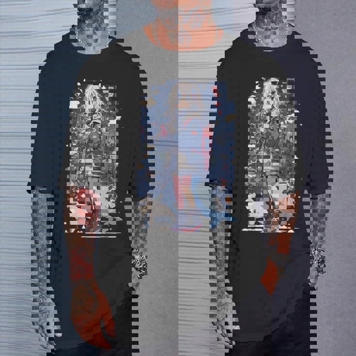 Shark Waifu 東京アニメ ワイフガール かわいい カワイイ 漫画 レトロ Tシャツ 彼への贈り物