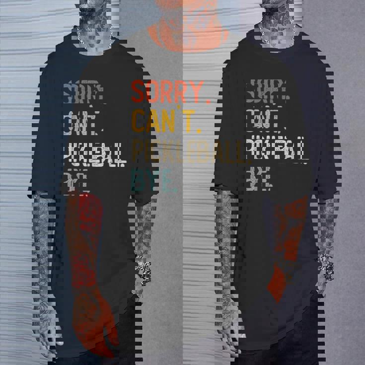 Sorry Can't Pickleball Bye 面白いピックルボール愛好家 Tシャツ 彼への贈り物