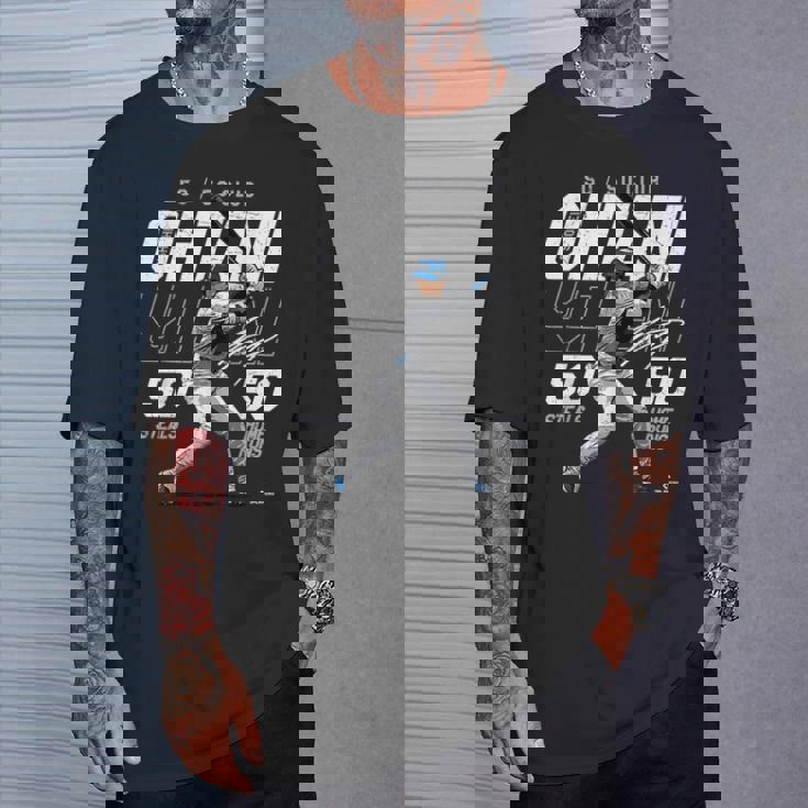 Speed Power Ohtani 50-50 Milestonehohei Ohtani Mlbpa Tシャツ 彼への贈り物