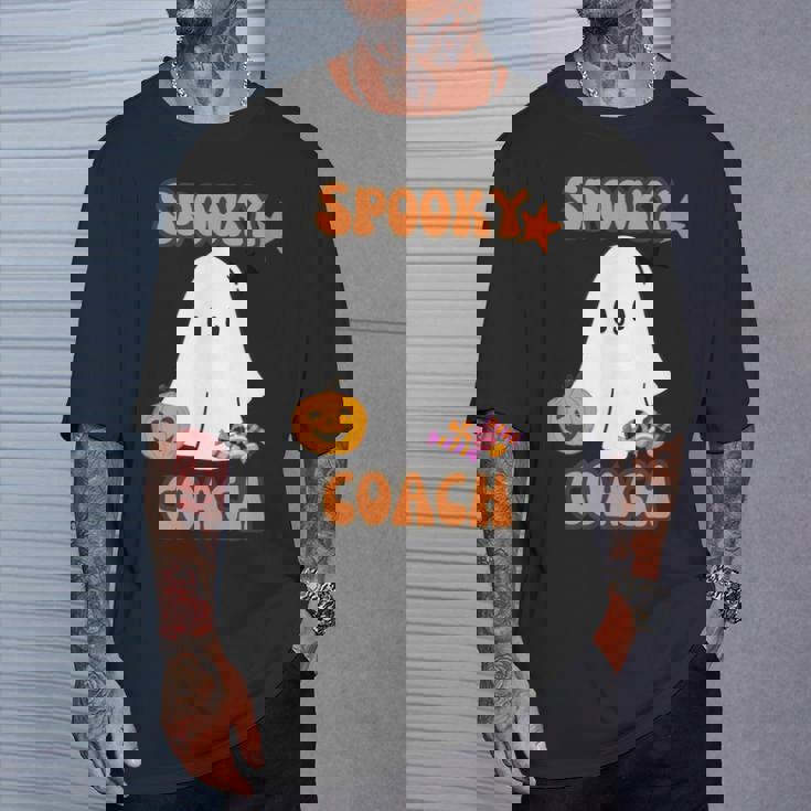 Spooky Ghost Dogs ハロウィンtシャツ コーチに最適 Tシャツ 彼への贈り物