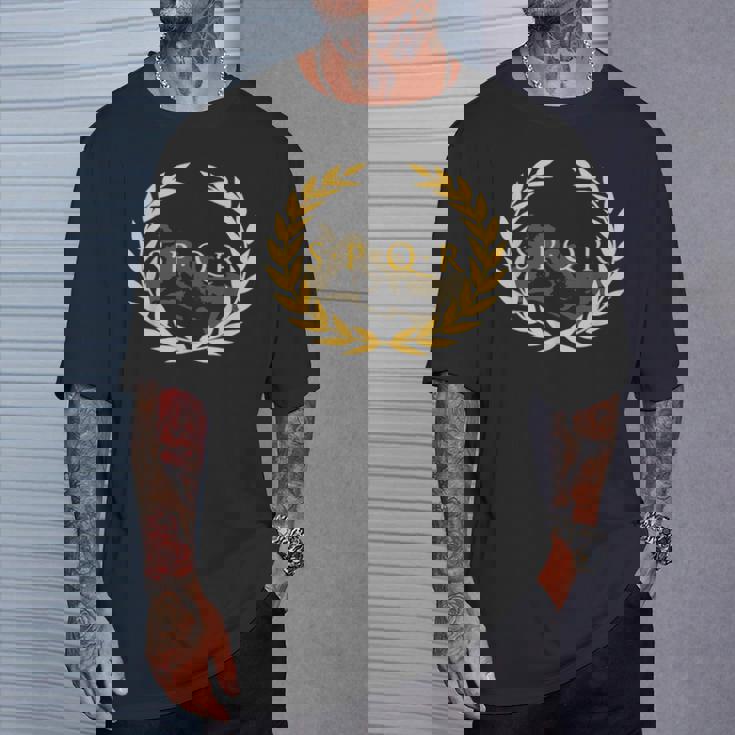 Spqr -Enatus Populus Que Romanus ローマ帝国 Tシャツ 彼への贈り物