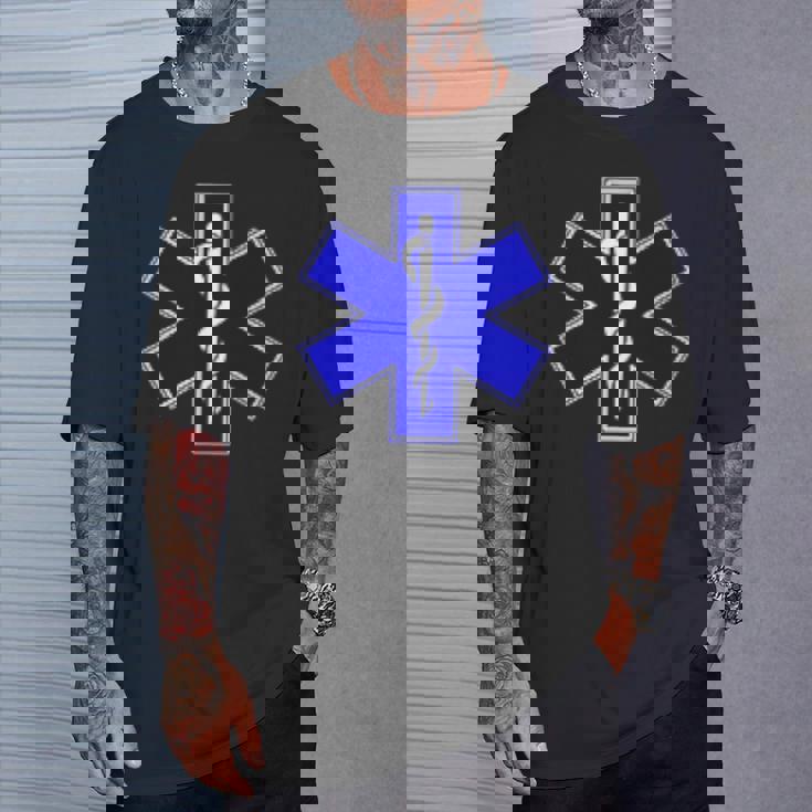 Star Of Life Rod Of Asclepius Emt Ems パラメディック メディック Tシャツ 彼への贈り物