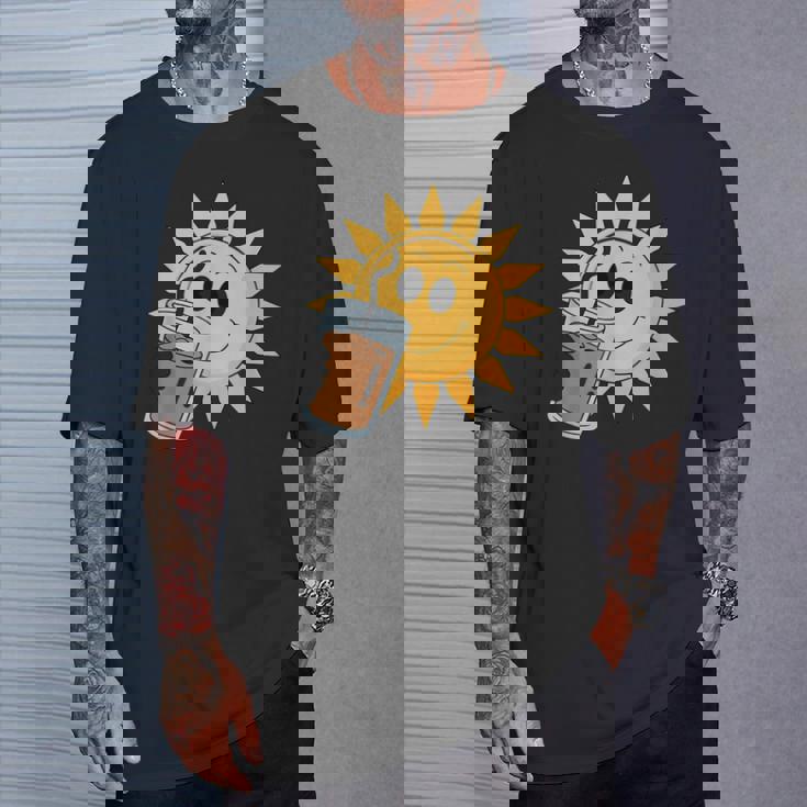 Sunshine Drink アイスコーヒー 楽しい Tシャツ 彼への贈り物