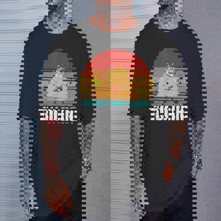 Taco King For Tacos Lover メキシカンタコス ファニー タコス サンセット Tシャツ 彼への贈り物