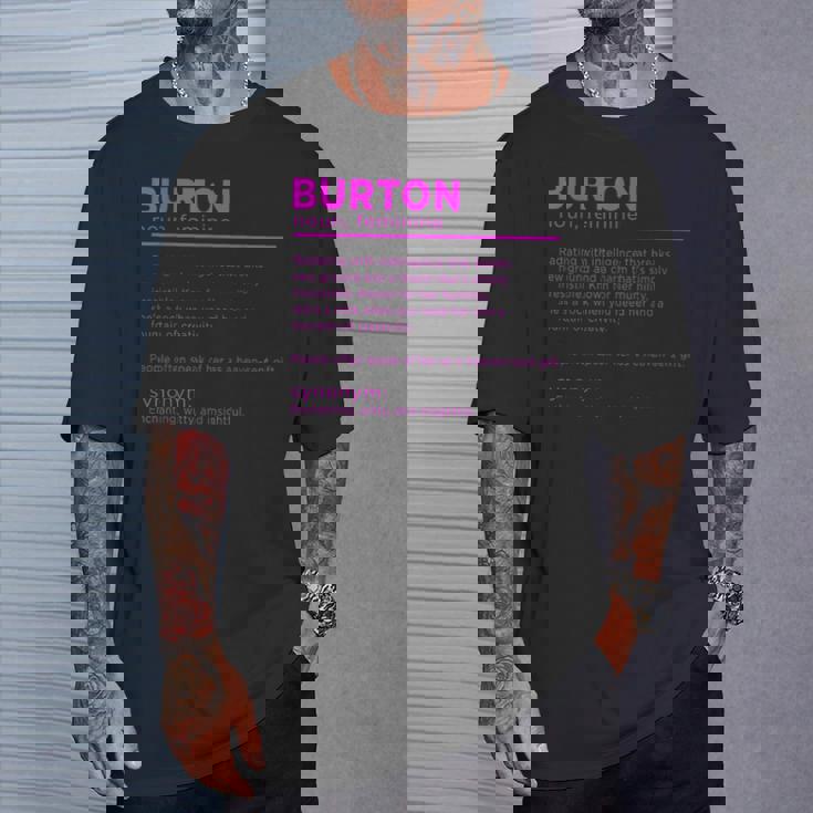 Team Burton 姓 誕生日や家族の集まりに Tシャツ 彼への贈り物