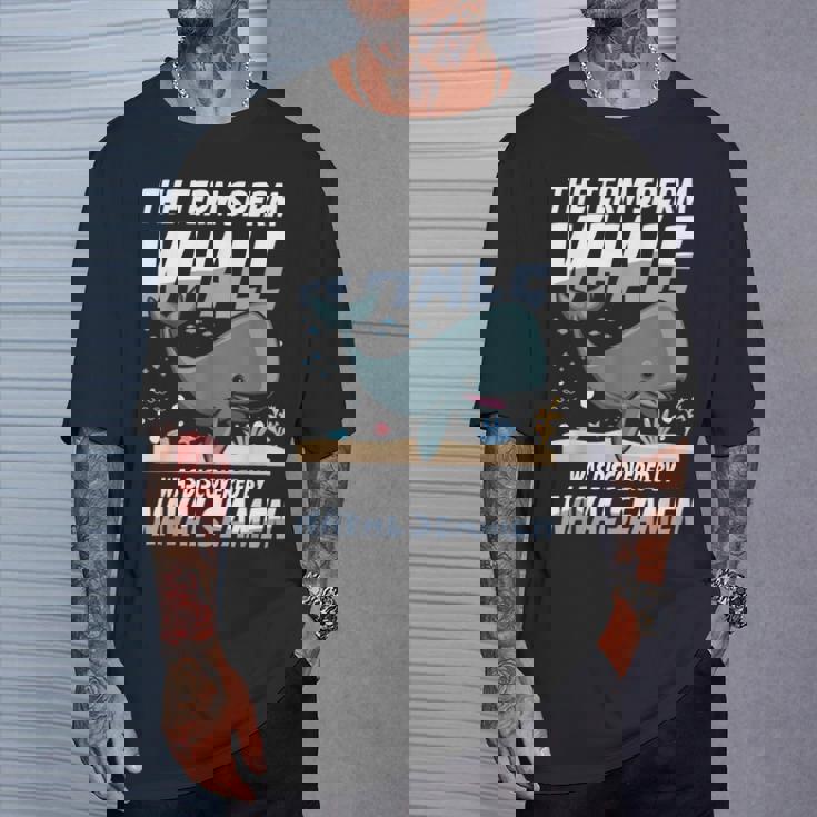 Term マッコウクジラ Was Discovered By Navaleamen Tシャツ 彼への贈り物