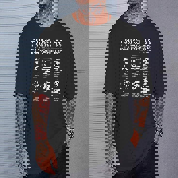 Things I Do In Mypare Time 面白い野球愛好家 Tシャツ 彼への贈り物